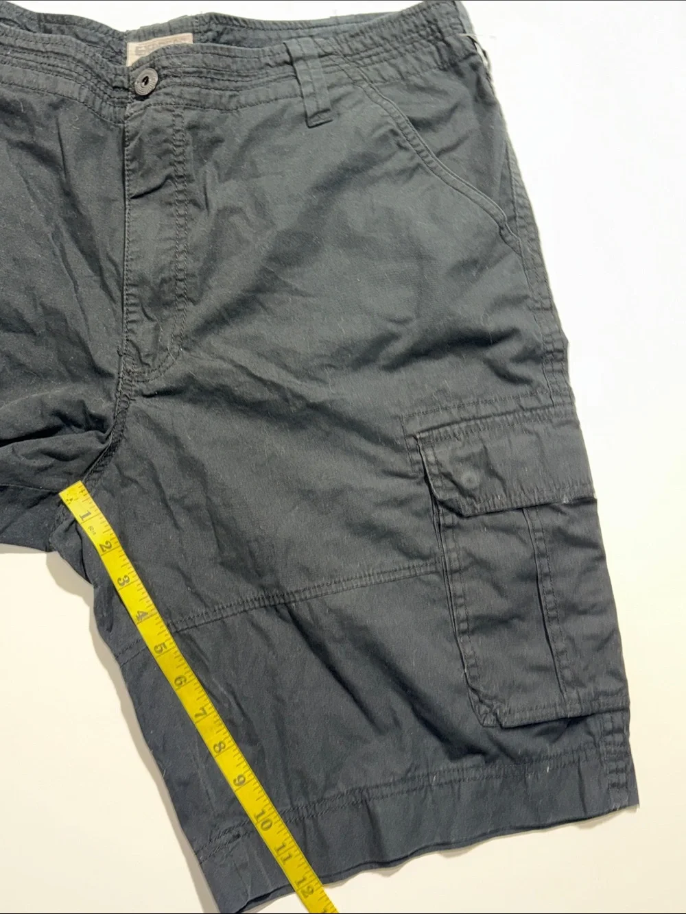 Express Men’s Black Cargo Shorts with Utility Pockets